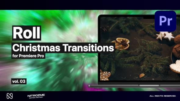 Christmas Roll Transitions Vol. 03 for Premiere Pro