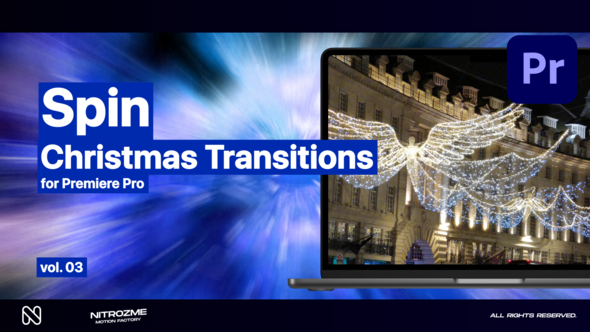 Christmas Spin Transitions Vol. 03 for Premiere Pro
