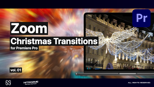 Christmas Zoom Transitions Vol. 01 for Premiere Pro