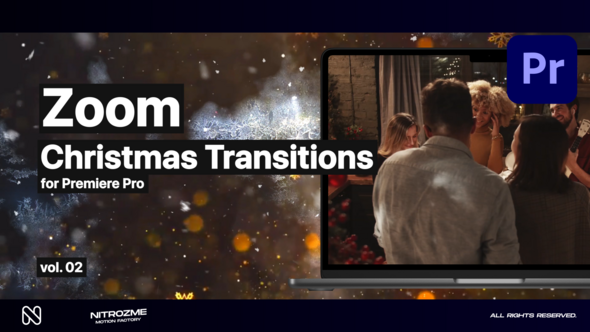 Christmas Zoom Transitions Vol. 02 for Premiere Pro
