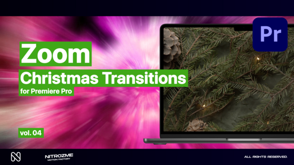 Christmas Zoom Transitions Vol. 04 for Premiere Pro