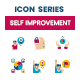 85 Self Improvement Icons | Dualine Flat Series