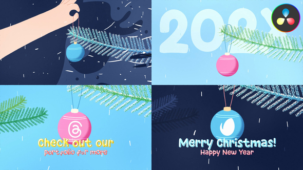 Christmas Tree Ball Logo for DaVnci Resolve
