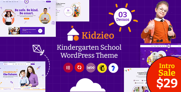 Kidzieo – Kindergarten School WordPress Theme