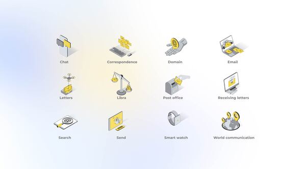 Mail - Isometric Icons