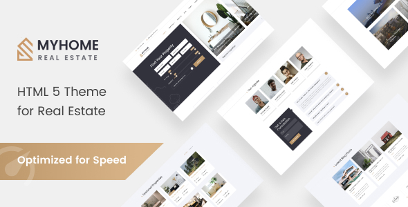 MyHome - Residential Real Estate Agency Website Design