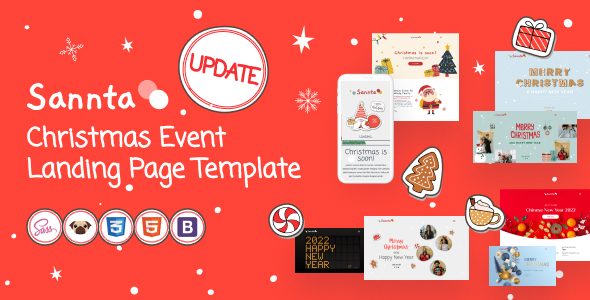Sannta - Event Christmas Landing Page