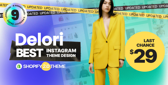 Delori - Shopify High Fashion Theme for Instagram Store