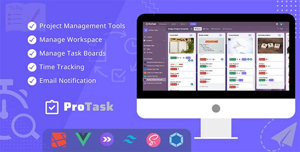 ProTask  A teamwork project management tool including time tracking