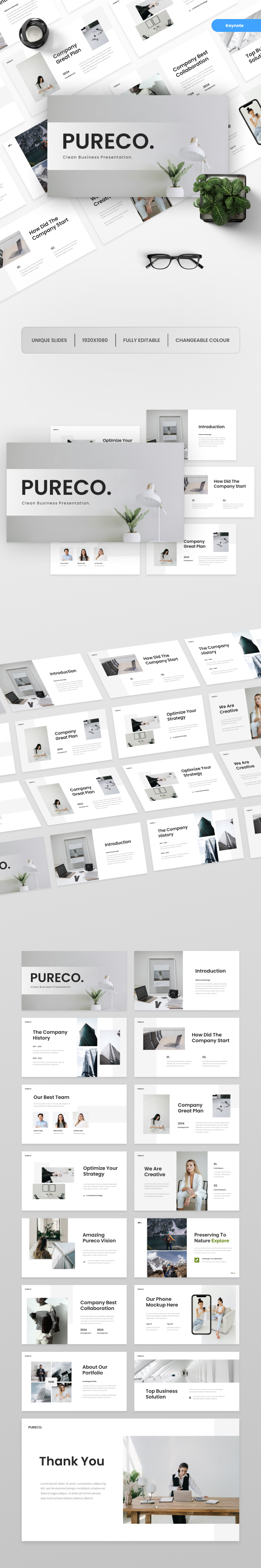 Pureco - Business Clean Keynote Template