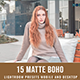 15 Matte Boho Lightroom Presets