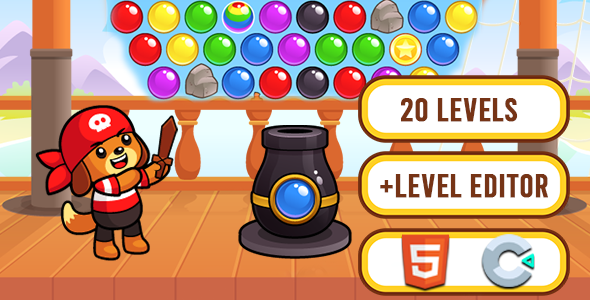 Pirates World Bubble Shooter HTML5 Game