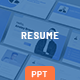 CV Resume Portfolio PowerPoint Template