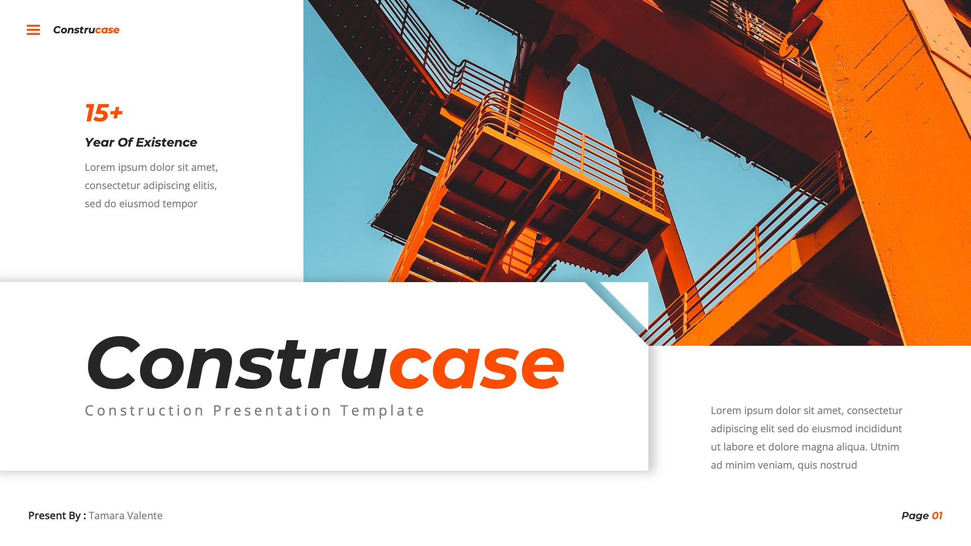 Construcase - Construction Google Slides, Presentation Templates ...