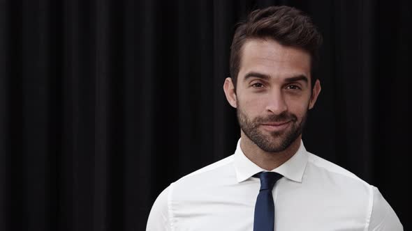 Smiling Man In Shirt And Tie alt