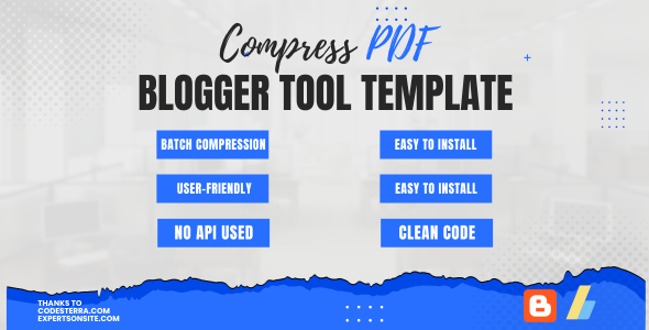 Compress PDF - Blogger Tool Template