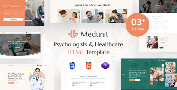 Medunit | Psychologists & Health Care HTML Template