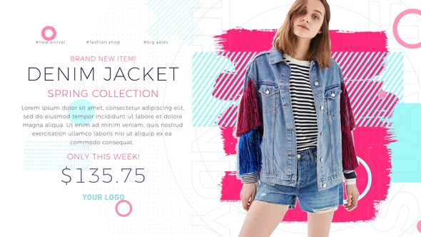 Online Shop Promo Video Displays template preview