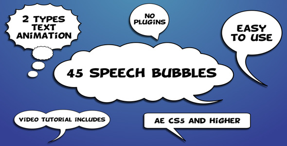 Speech Bubbles - After Effects Templates