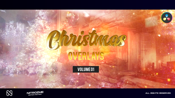 Christmas Overlays Vol. 01 for DaVinci Resolve