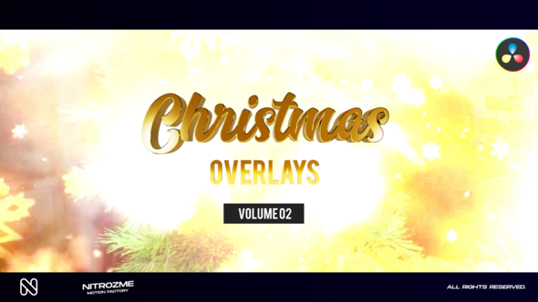 Christmas Overlays Vol. 02 for DaVinci Resolve