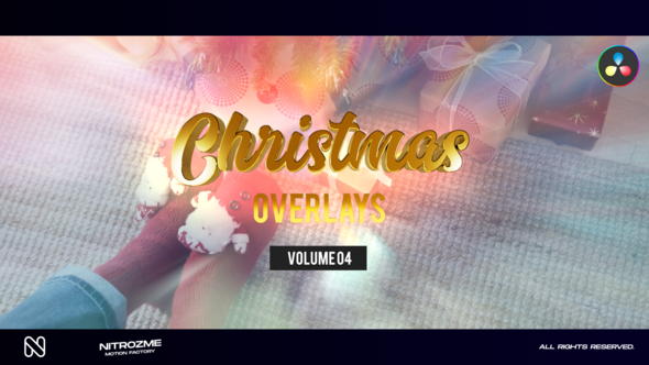 Christmas Overlays Vol. 04 for DaVinci Resolve