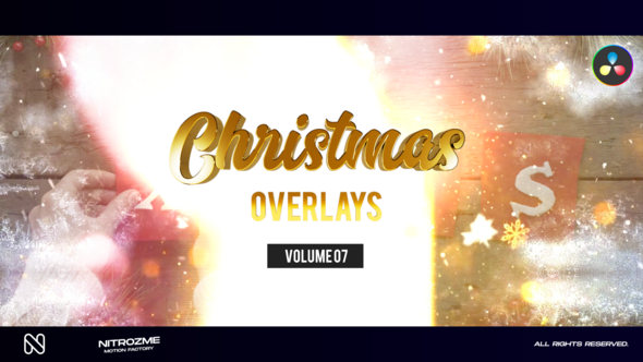 Christmas Overlays Vol. 07 for DaVinci Resolve