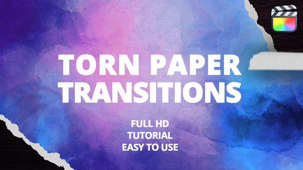 Torn Paper Transitions for FCPX