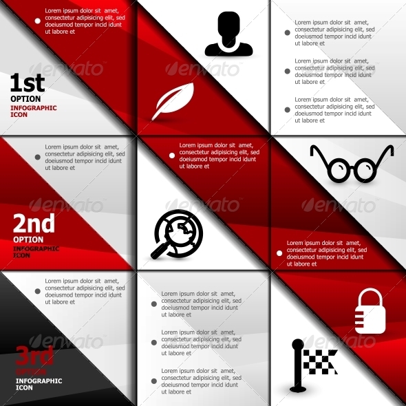 Infographic web banner design template - Web Elements Vectors