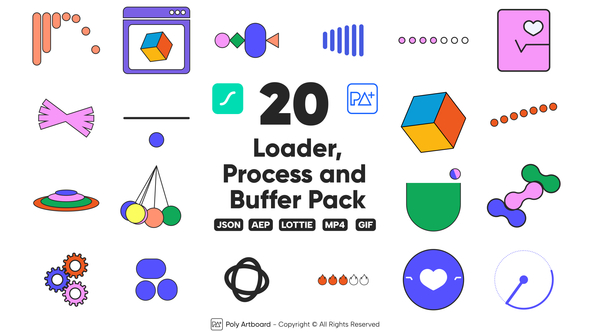 Loader, Process and Buffer Lottie Pack