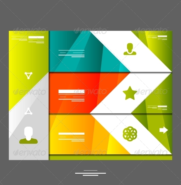 Infographic banner design elements - Web Elements Vectors