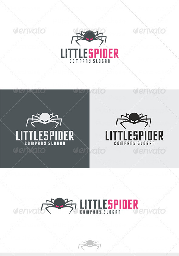 Little Spider Logo - Animals Logo Templates