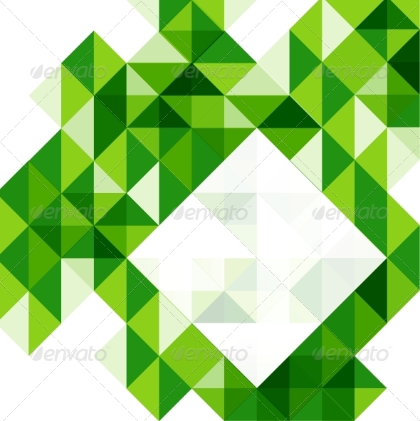 Green modern geometric design template - Backgrounds Business