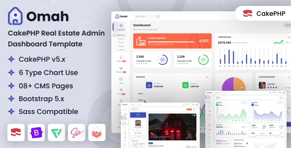 Omah - CakePHP Real Estate Admin Dashboard Template