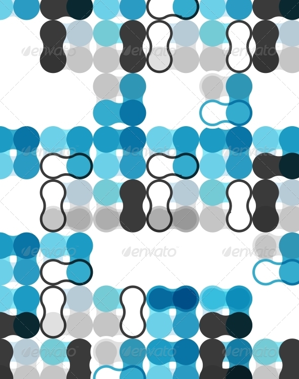 Blue modern geometrical abstract background - Backgrounds Business