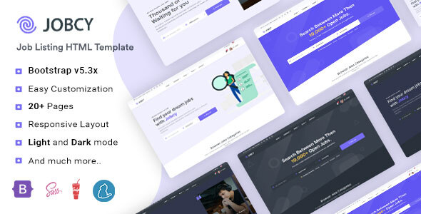 Jobcy -  Job Board HTML Template