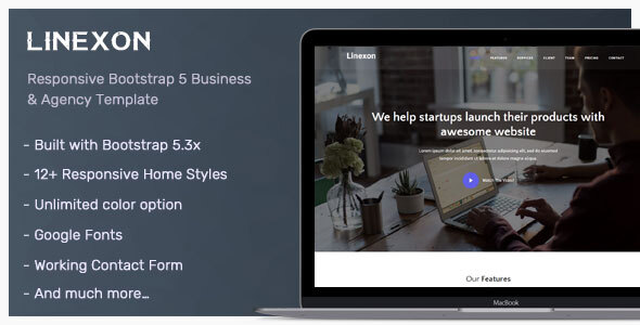 Linexon - Landing Page Template