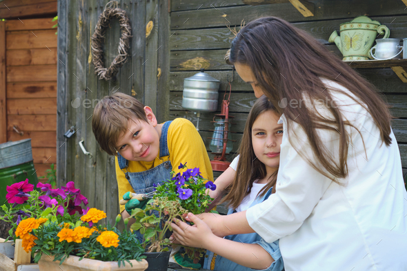 The Joy of Planting: A mother and her children nurture their garden and each other, as they learn