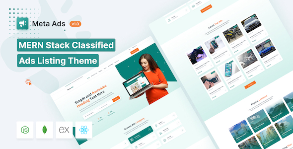 MetaAds- MERN Stack Classified Ads Theme