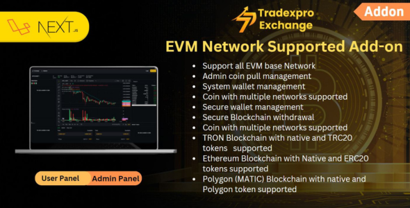 [DOWNLOAD]Tradexpro-EVM Network Supported Addon