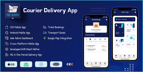 Delivery App | Best | Courier | Tracking | Package | Driver | React Native