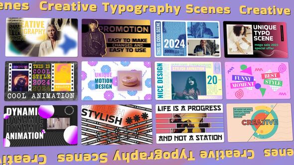 Creative Typography Scenes