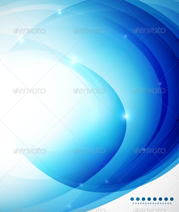 Blue abstract vector background template - Backgrounds Business
