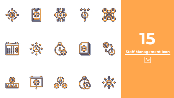 Staff Management Icon After Effects