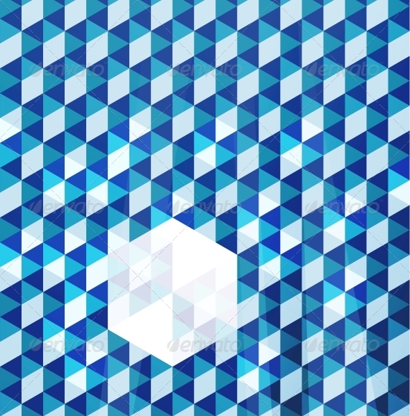 Blue Modern Geometric Design Template - Backgrounds Business