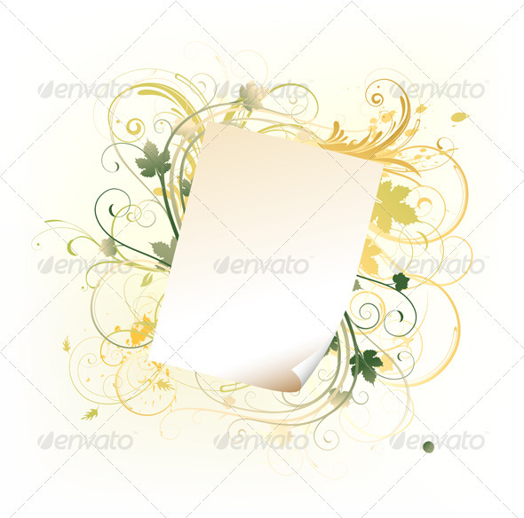 floral frame - Flourishes / Swirls Decorative