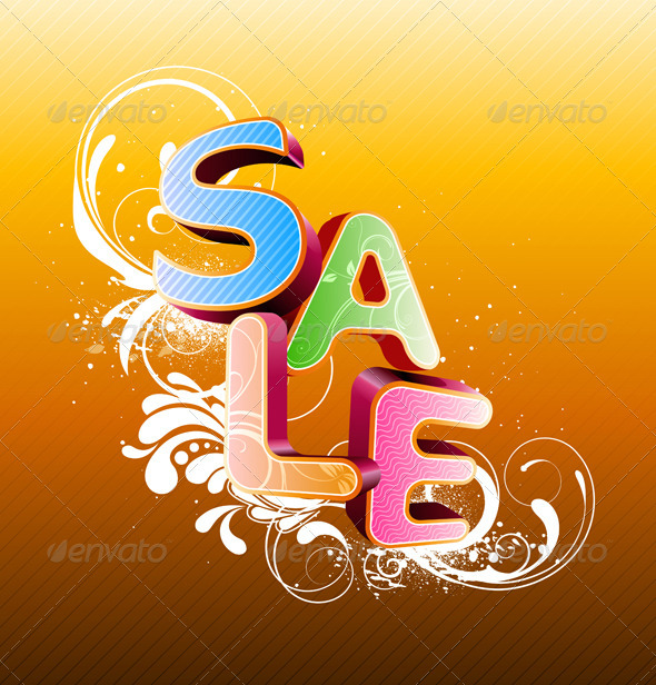 SALE concept - Decorative Symbols Decorative