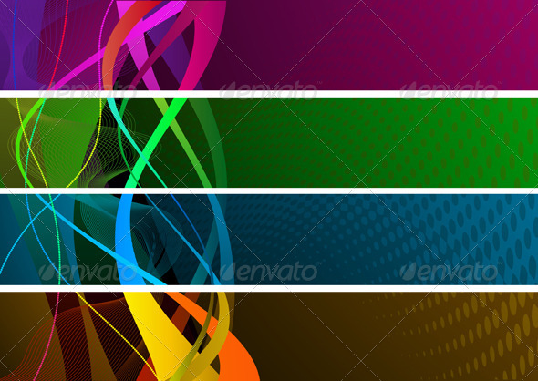 Abstract Banners - Backgrounds Decorative