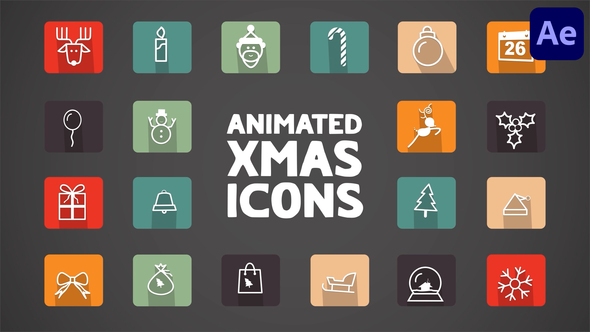 Animated Xmas Icons for After Effects