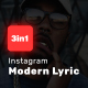 Modern Lyric - Instagram Stories, Portrait, Square - VideoHive Item for Sale